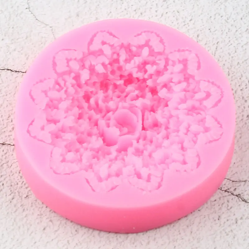 

3D Chrysanthemum Craft Soap Silicone Mold Cake Border Fondant Molds Cake Decorating Tools Candy Chocolate Gumpaste Clay Moulds
