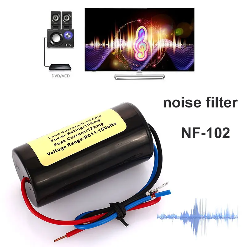 Vehemo NF-102 Rca разъем Аудио шум фильтр автомобильный аудио Установка шум подавитель убийца шум подавитель фильтр прочный