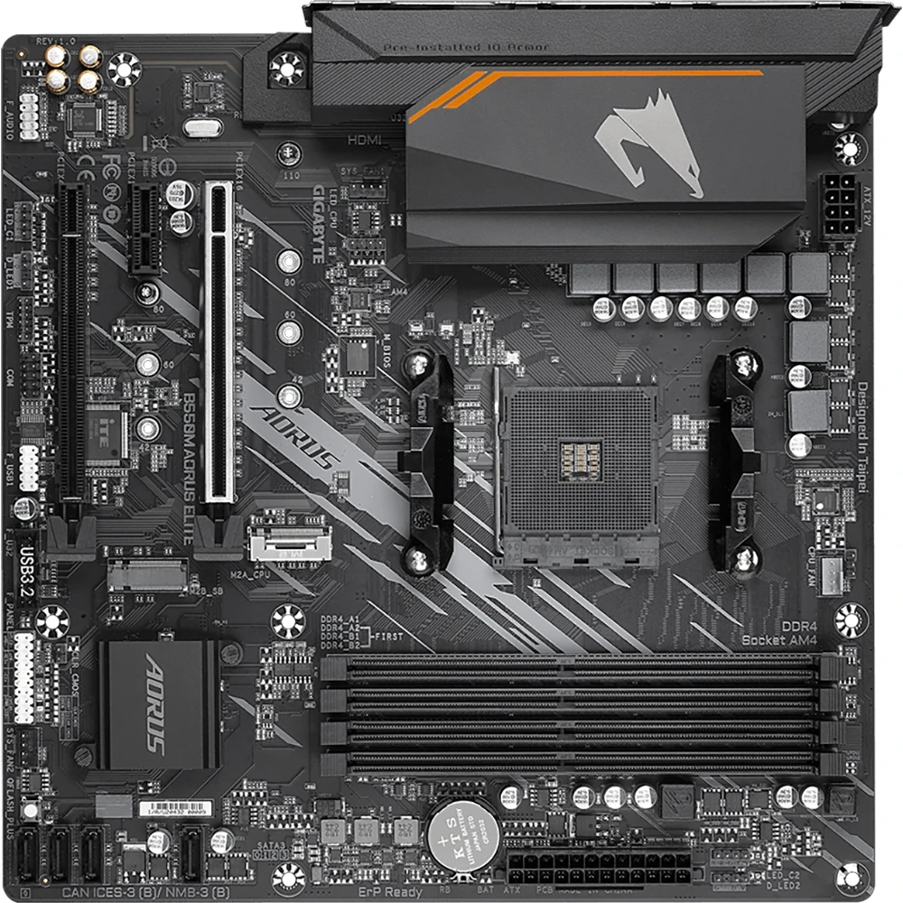Материнская плата Gigabyte B550M AORUS ELITE | Компьютеры и офис