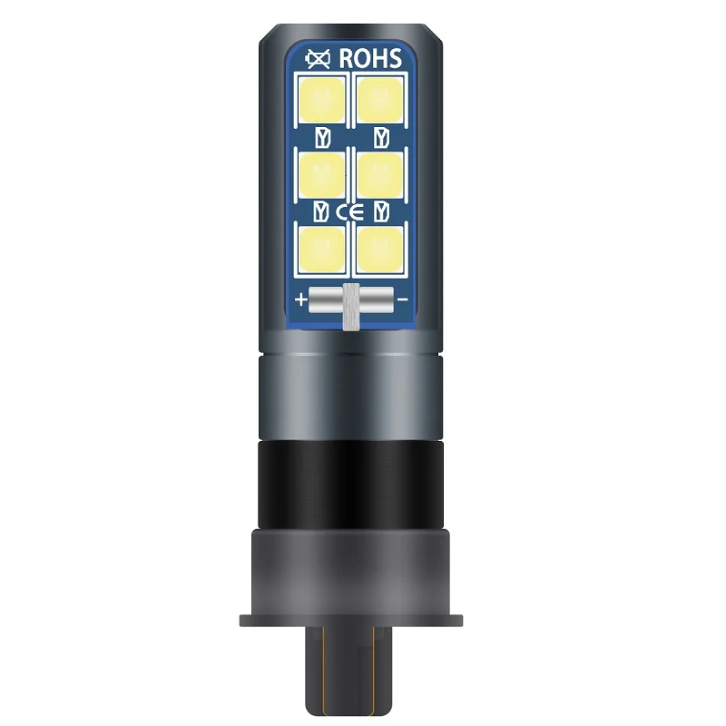 

2 шт., Автомобильные светодиодные лампы PW24W PWY24W 6000K 12SMD 3030