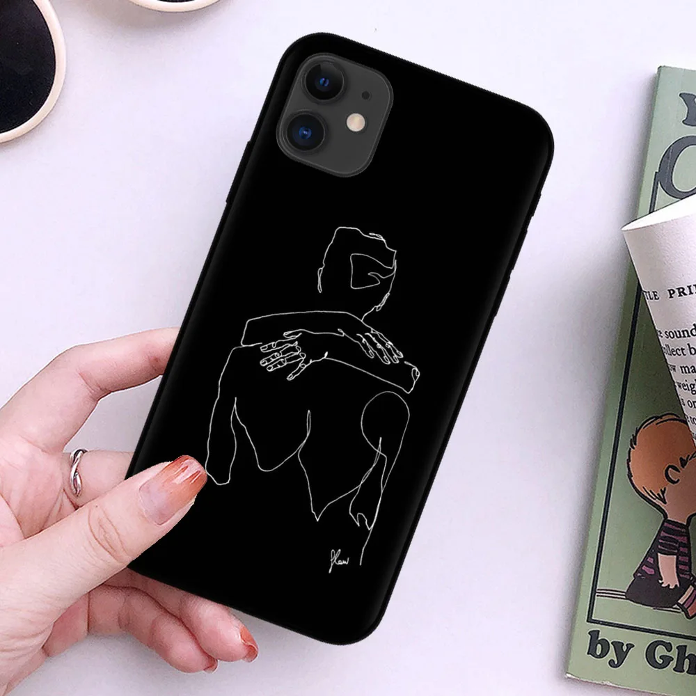 Силиконовый чехол для iPhone 11 Pro Max XR Xs X 6 6s 7 8 plus с абстрактным рисунком | Мобильные