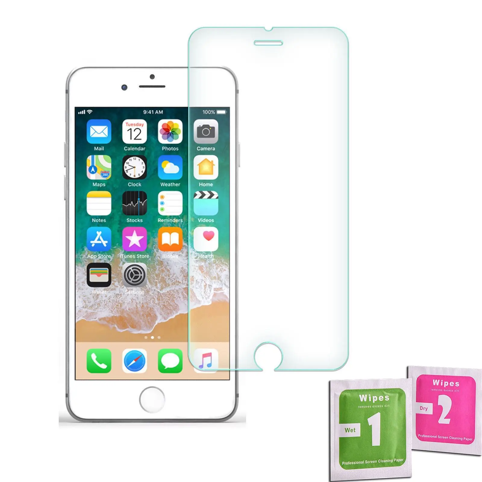 Protector Pantalla de Vidrio Cristal Templado para IPHONE 5/5S/SE/6/6S/7/8/PLUS/X/XR/XS/11/12/13/PRO/MAX/MINI
