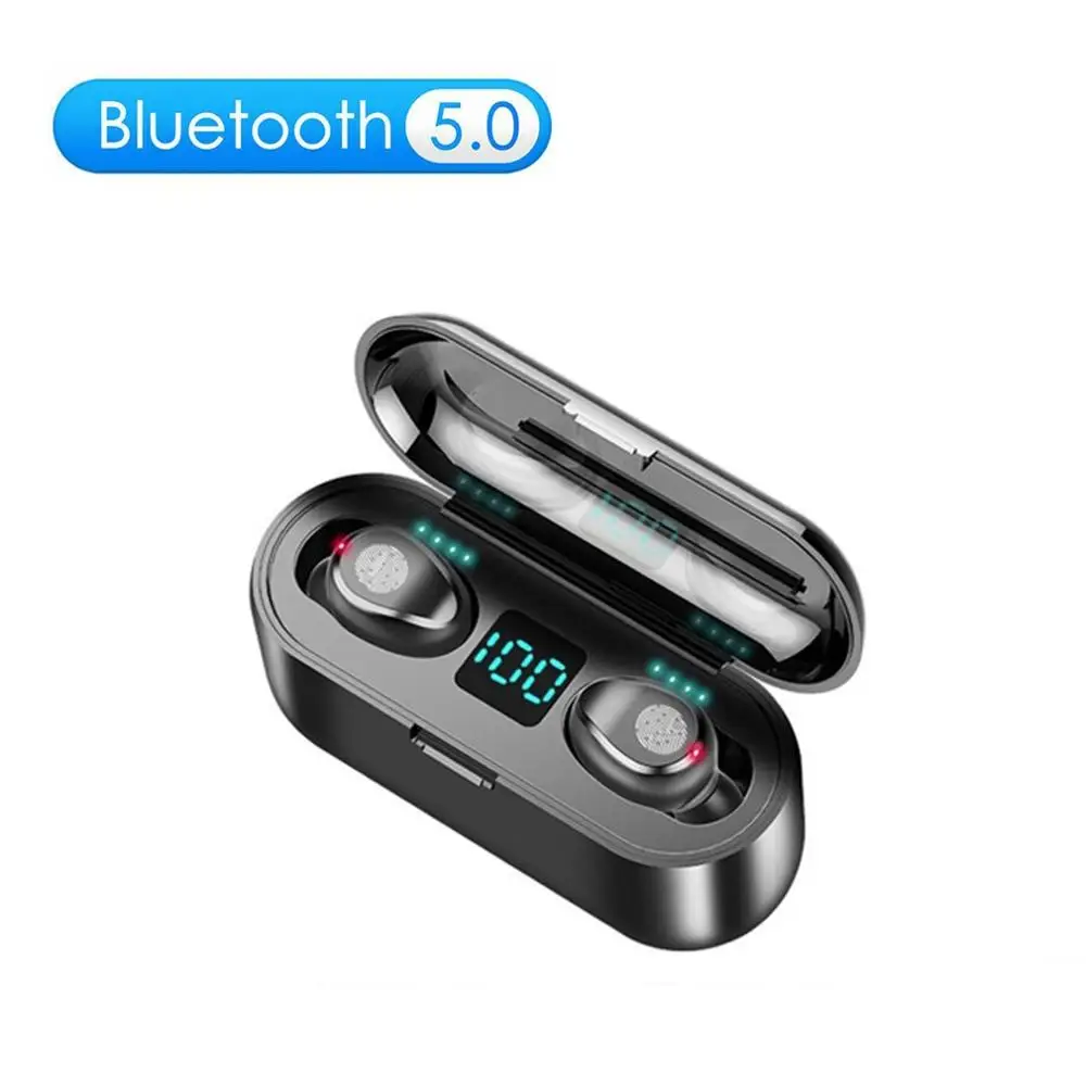 F9 8 беспроводные наушники Bluetooth 5 0 сенсорное управление 9D TWS стерео музыка