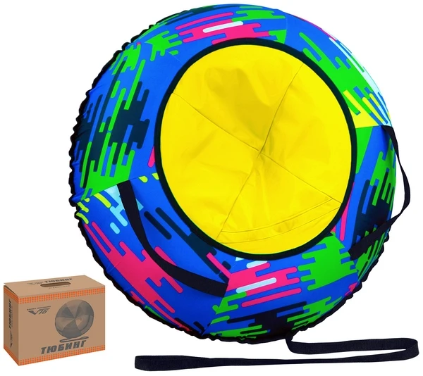 Тюбинг с сиденьем &quotПринт 5&quot 97 см Р99617 | Спорт и развлечения