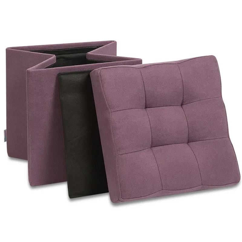 Пуф табурет складной для хранения Дели+ Delicatex цвет сиреневый в прихожую гостиную