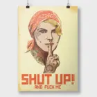 Не болтай! Мотиватор, железная табличка, картина, декор, стильный подарок, постер