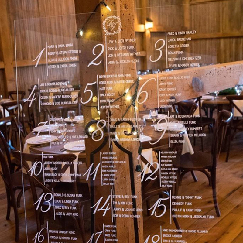 Индивидуальная акриловая таблица для сидений свадебных табличка индивидуальный