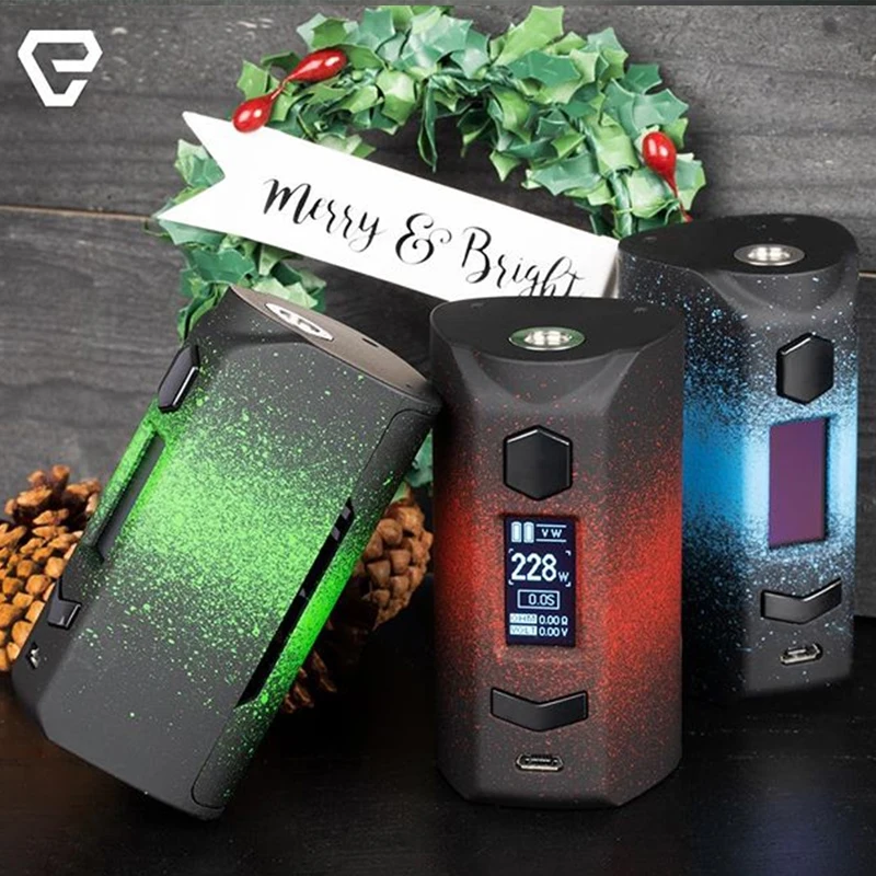 Новейший Rincoe Manto S Mesh 228W mod fit 6 мл Metis Mix Tank Питание от двух аккумуляторов 18650 Система