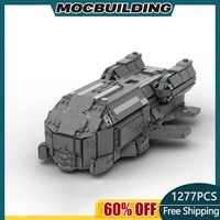 moc building block online game elite dangerous type 7 science fiction spacecraft 1300 scalediy assembled model toy