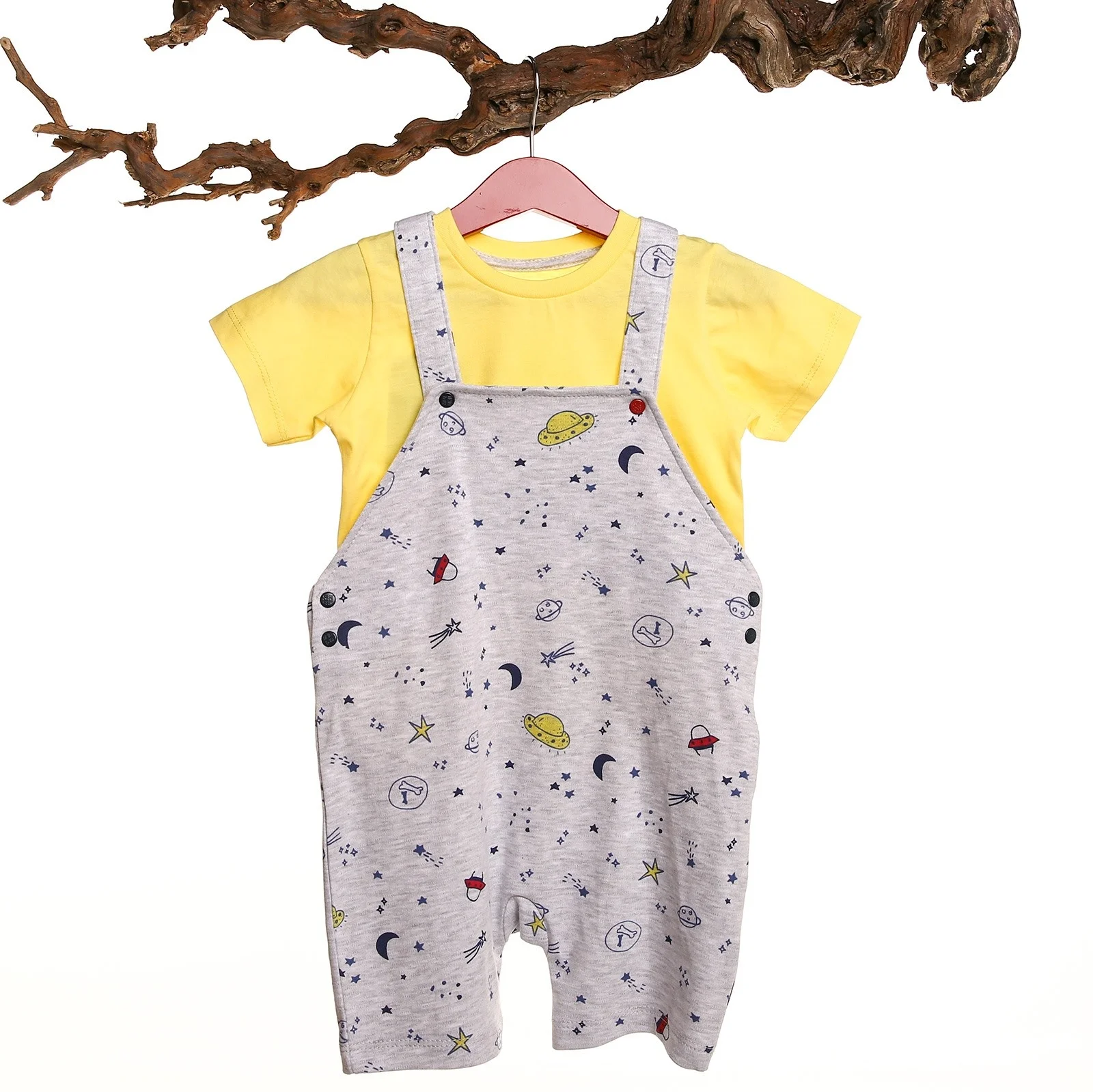 Ebebek HelloBaby baby boy Space Theme короткий комбинезон набор футболок| |