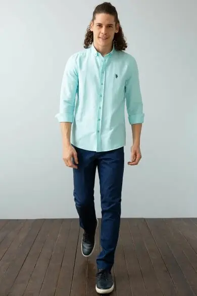 U.S. POLO ASSN. Men's Woven Gomlek