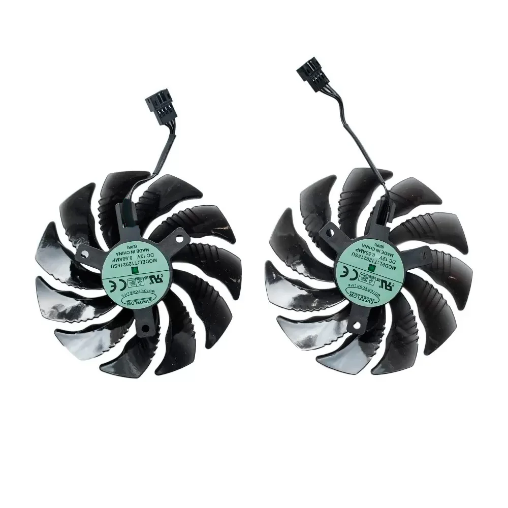 Everflow T129215SU T129215BU PLD09210S12HH Комплект вентиляторов для видеокарт Gigabyte 85мм 2шт |