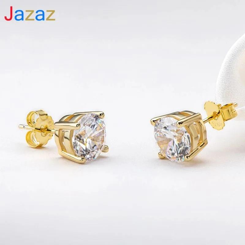 

Женские серьги из серебра 0,5 пробы, 18 К, 1 карат