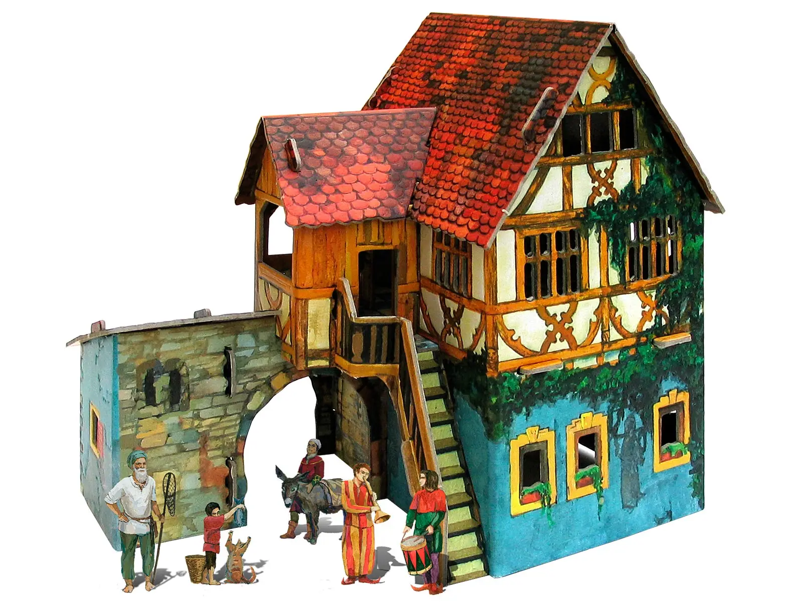 Средневековый город: Дом с кораблем пазл 3D puzzle UMBUM|Картонные конструкторы| |