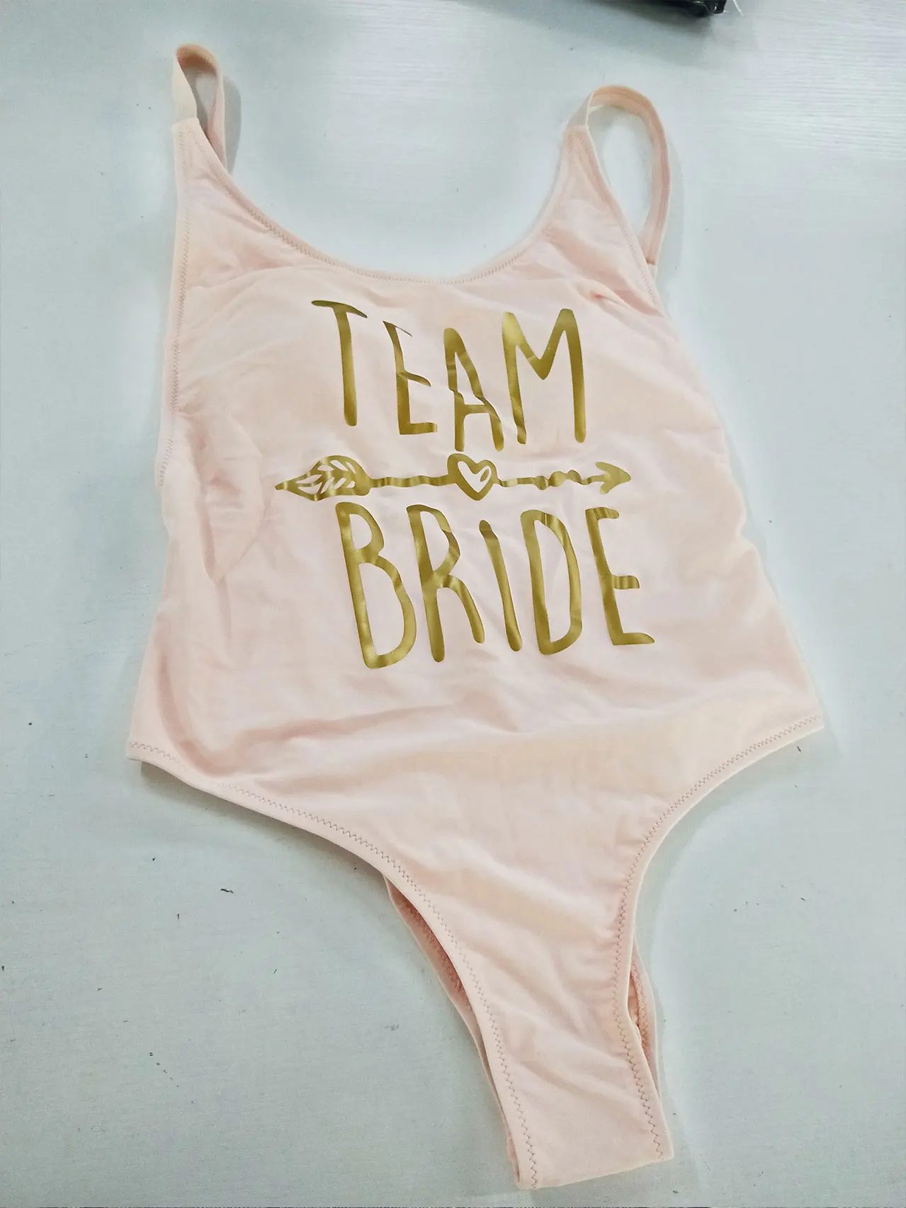 Цельный купальник с подкладкой для команды невесты женский регулируемыми