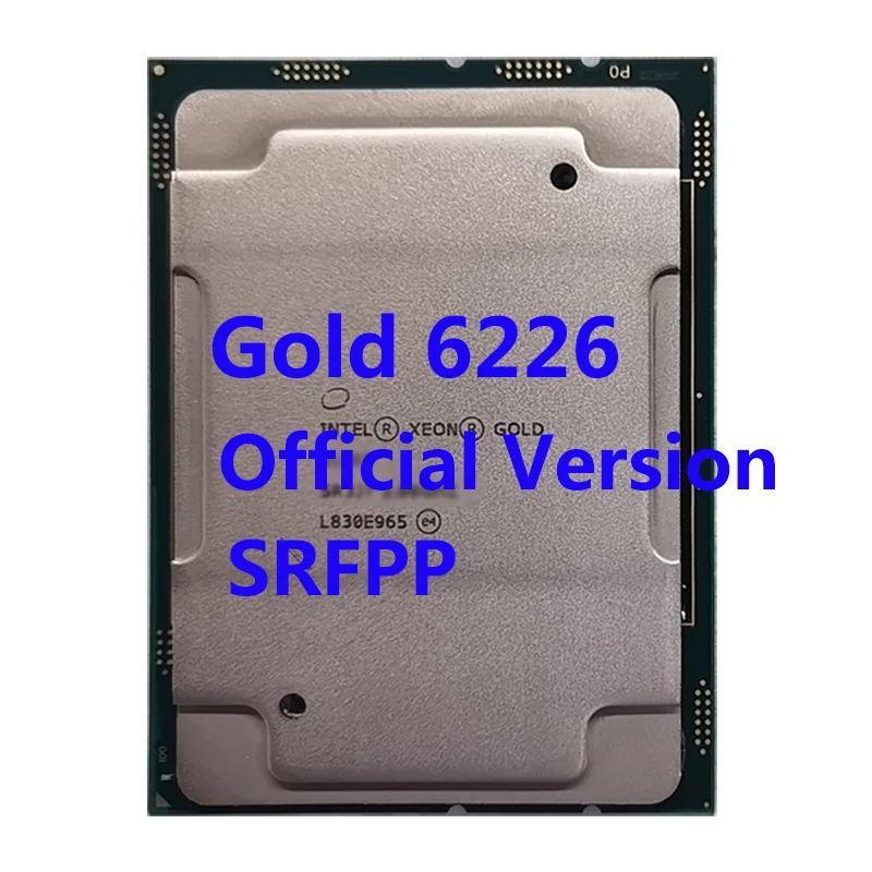 

Золотой 6226 SRFPP 19,25 МБ кэш 2,7 ГГц 12-ядерный 24-поточный процессор Intel ЦП Xeon 125 Вт LGA3647 для семейной материнской платы сервера