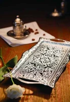 wonderful dowry wedding mothers day birthday gift awesome decor silver plated decorative ottoman serving tray