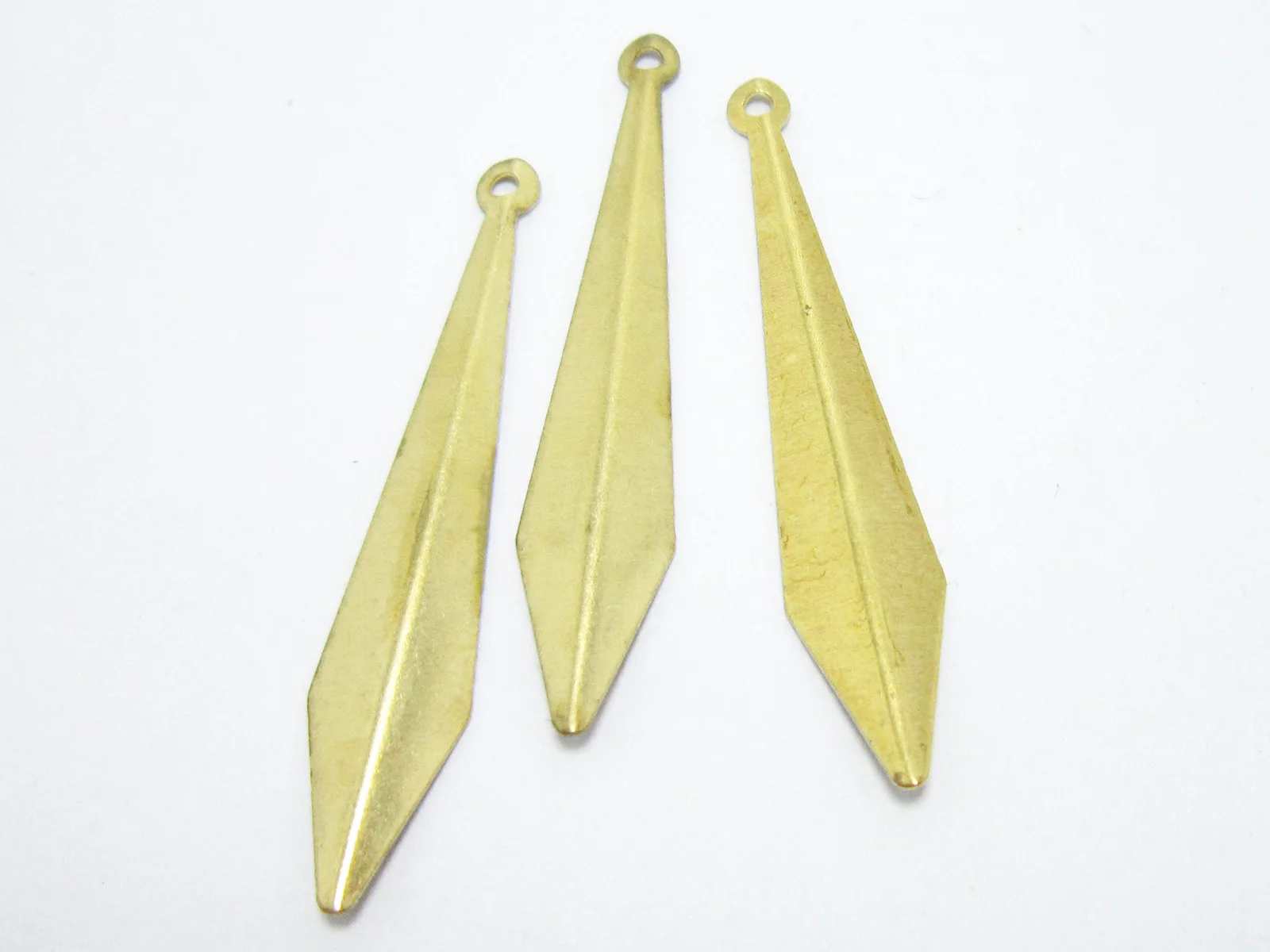 

Фурнитура для латунных сережек 20 шт., подвеска-весло из сырой латуни, Очаровательная латунная подвеска 40x8x0,5 мм, R1398