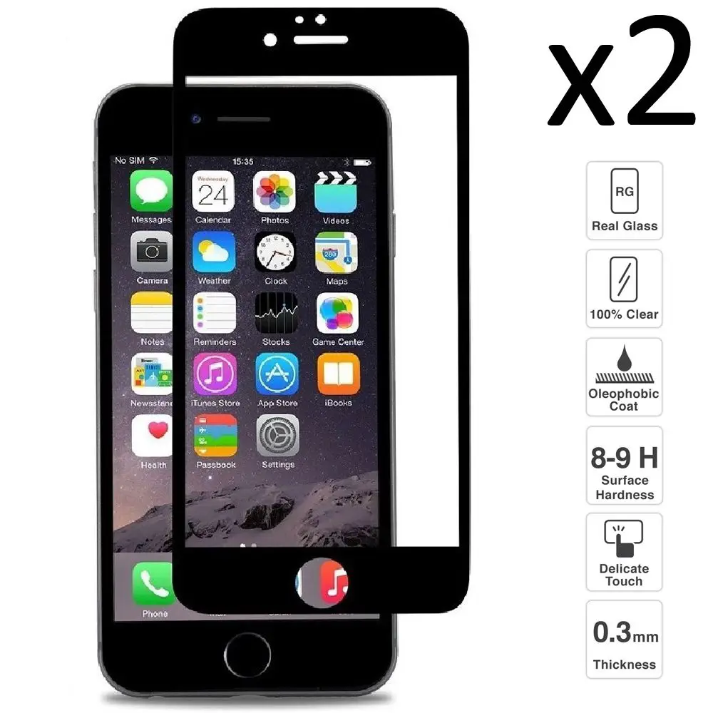 Для IPhone 6 Plus/6 s Plus комплект из 2 предметов Защитная пленка для экрана закаленного