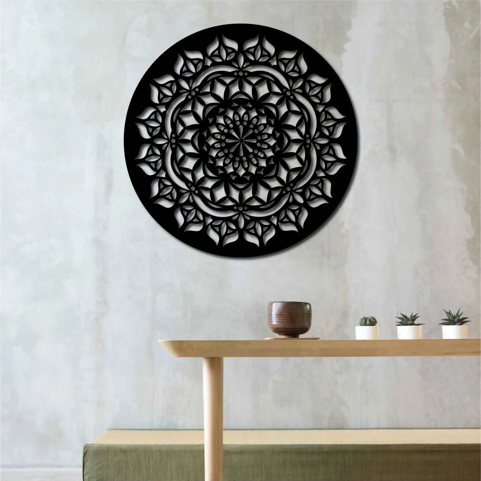 

Металлический декор стен Mandala V 50x50 cm дизайн интерьера домашнего