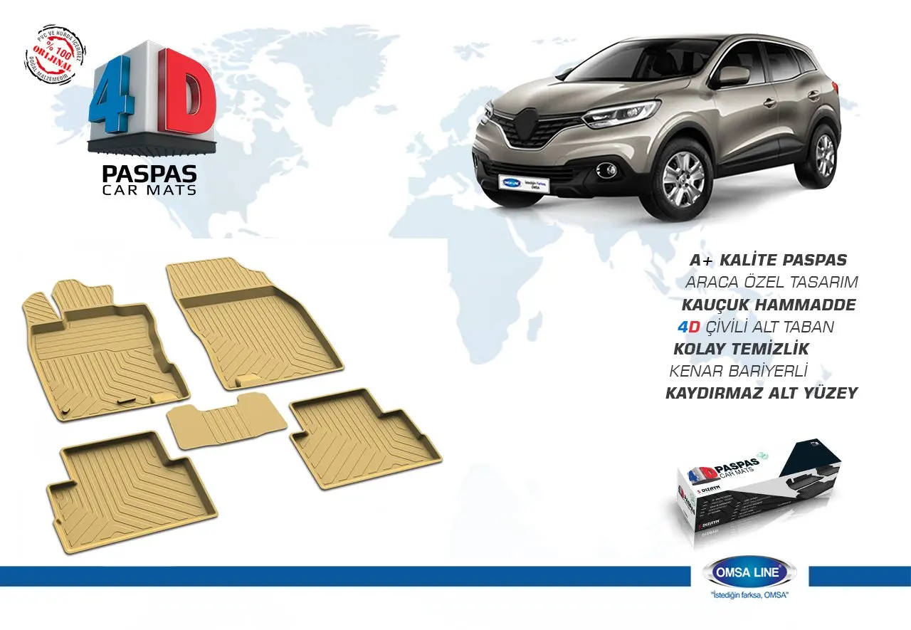 

Renault Kadjar 4D Mat Beige (2014-)