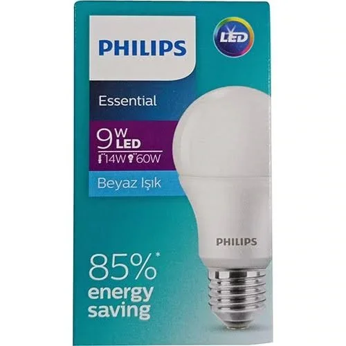 9 w philips Светодиодные лампы e 27 6500K Белый legend качество|Светодиодные и трубки| |