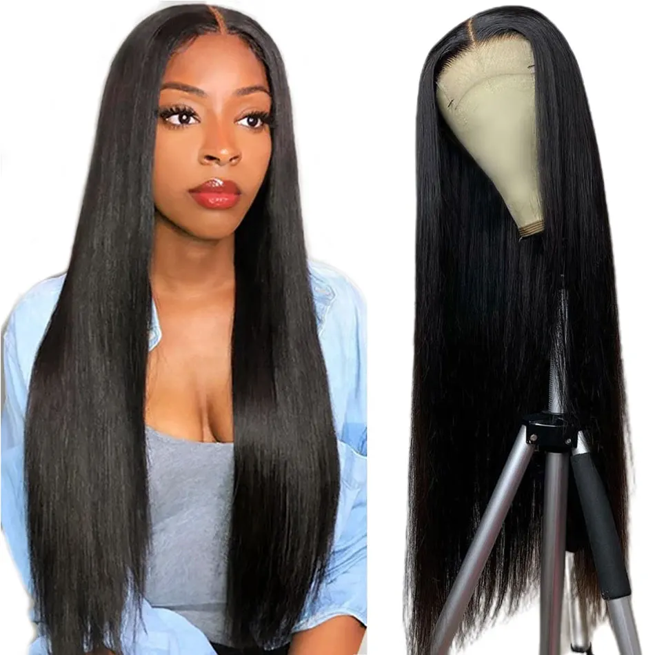 INDIAN Straight Hair Lace Wig Human Hair Lace Wigs Body Wave Wig Deep Wave Wig Water Wave Human Hair Wigs 4X4 Lace Closure Wig