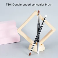 anmor makeup brushes double ended precision concealer brush sponge dark circles eyeliner tear ditch concealer brush fine tool