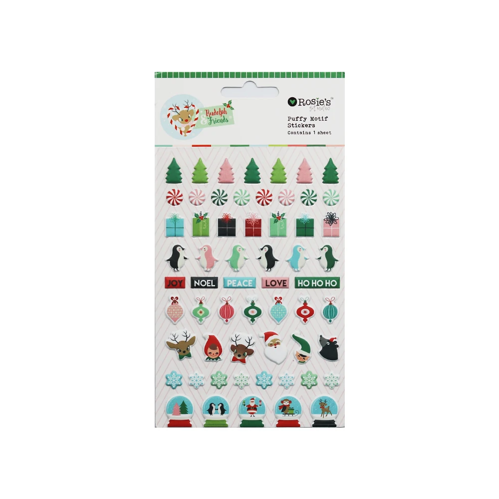 CRZCrafter пышный мотив наклейки Рождество самоклеющиеся украшения DIY поделки для