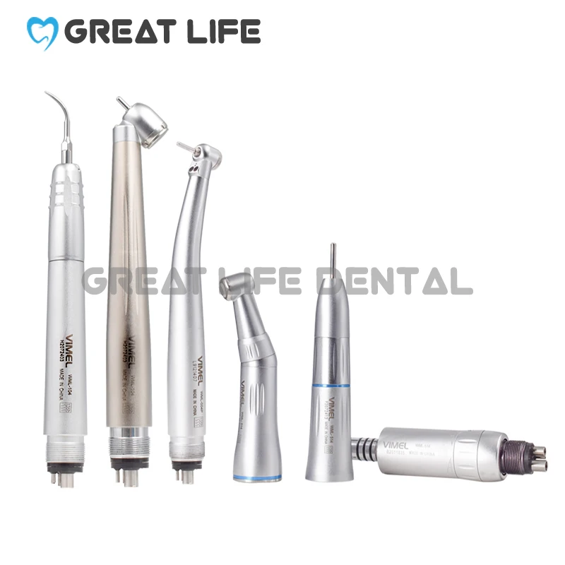 

Dental Teaching Kit Nsk Style Inner Channel Low Speed High Speed Handpiece Kit with Air Scaler and Mini Head Children Handpiece