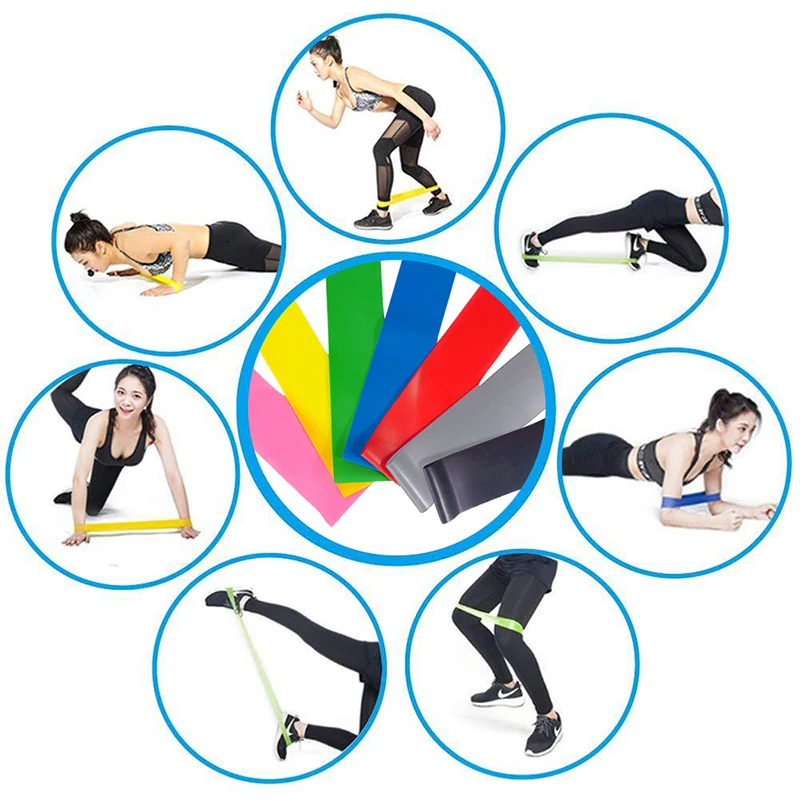 

Yoga Resistance Bands Set Elastic Bands For Fitness Gyms Tpe Gum Bands Set For Sports Yoga Exercise Fitness Belts