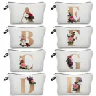 Косметичка для подружки невесты, сумочка с надписью и цветочным принтом для свадебвечерние НКИ, органайзер для туалетных принадлежностей, Дамский клатч, подарки