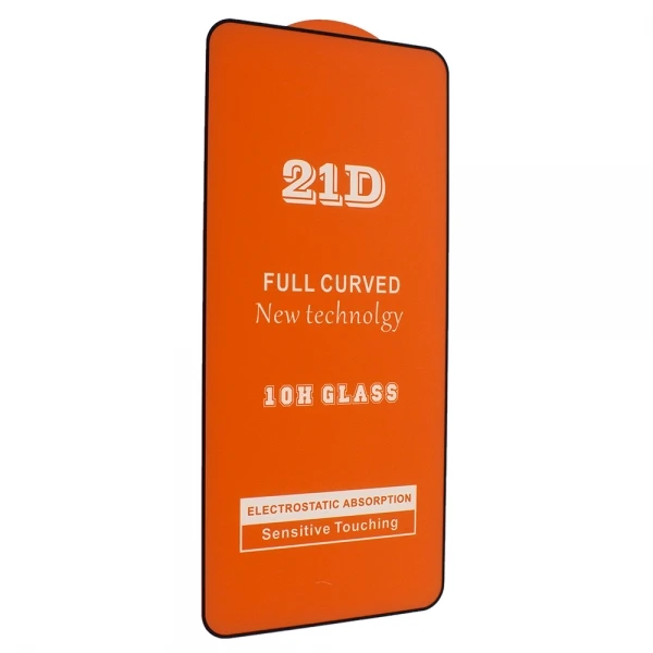 Защитное стекло 21D для iPhone 7/8 с закругленными краями черное ударопрочное закаленное [склад в России] включен.