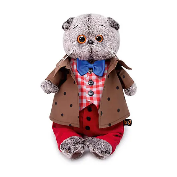 Одежда для мягкой игрушки Budi Basa Костюм тройка с синим бантом 19 см - Цена: 