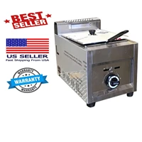 new single basket commercial deep fryer propane gas use counter top model fy19