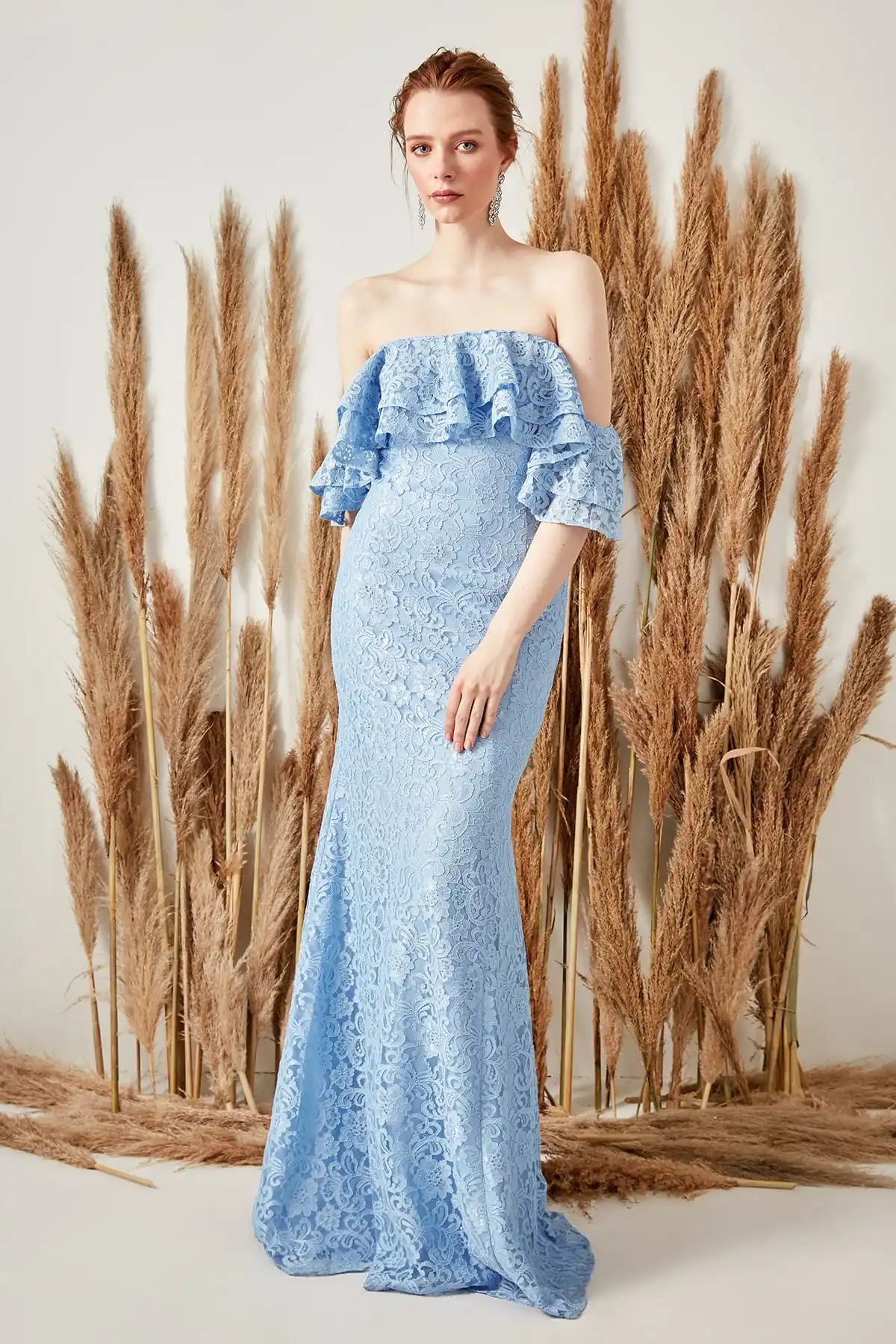 Trendyol кружевное вечернее платье TPRSS19UT0082 | Свадьбы и торжества