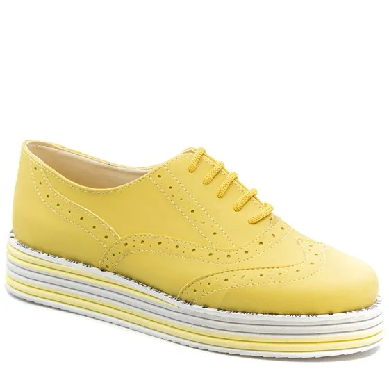 Cuqqa весна-осень женские туфли на плоской платформе броги Дерби кожа шнуровка