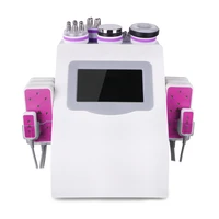6 in 1 ultrasonic 40k vacuum led photon therapy body suction slimming skin lifting face and body beauty machine