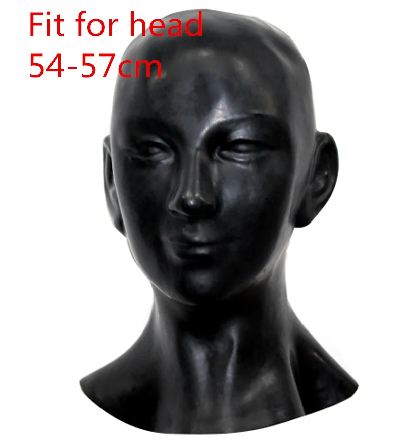 

Форма латексная новая анатомическая 3D маска с ушками Фетиш w молния на спине для мужчин и женщин размер длинный до плеч капюшон