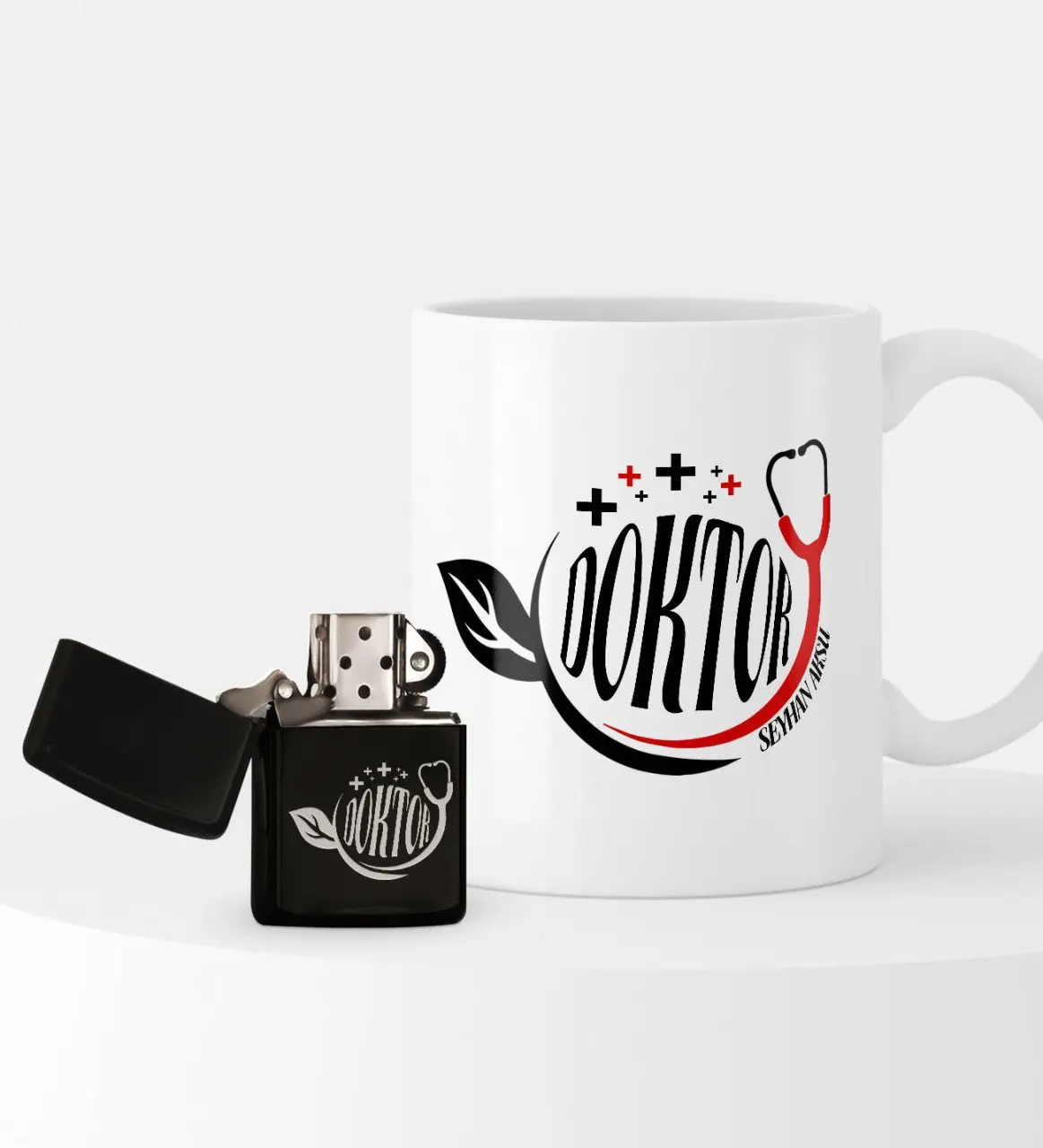

Personalized Doctor-Themed Lighter and Mug Gift Set-10