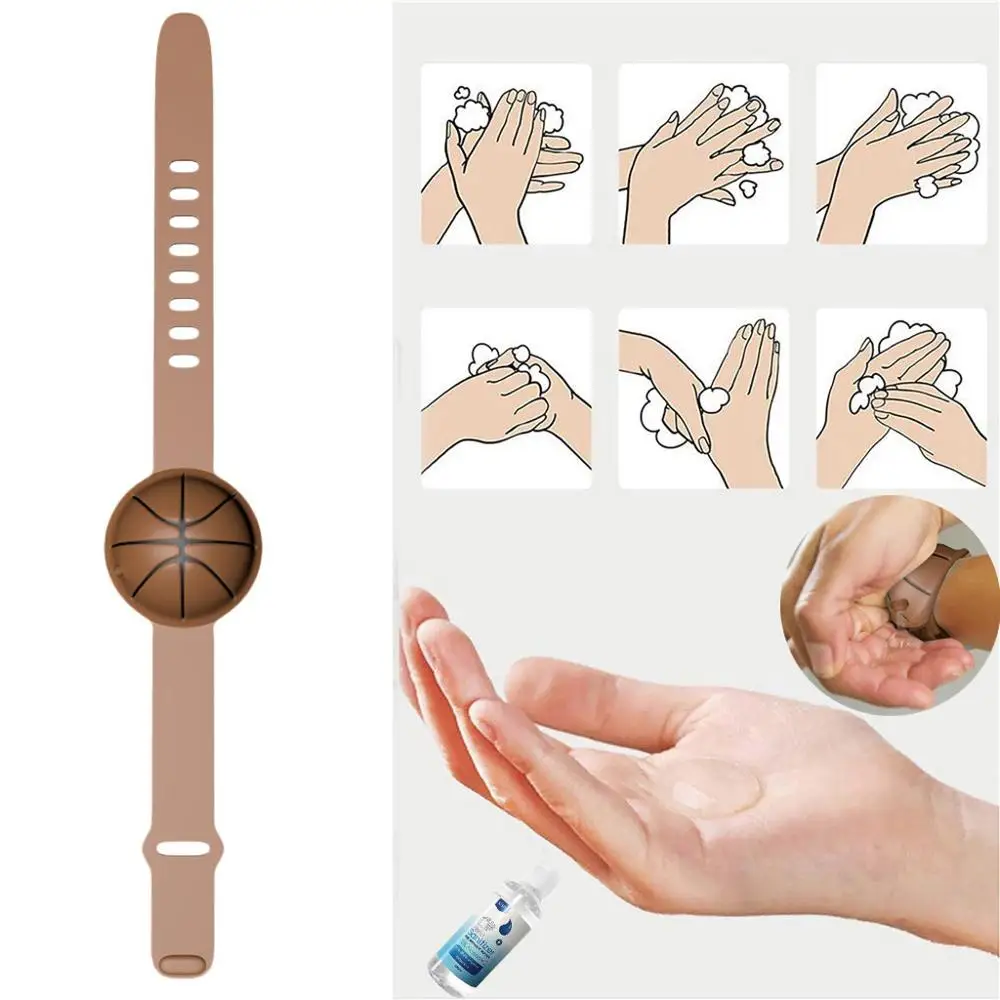 

Fashion Adult Kids Convenient Portable Hand Wash Liquid Wristband Hand Dispenser Silica Gel Whole Sanitizing Regarder Pulsera #