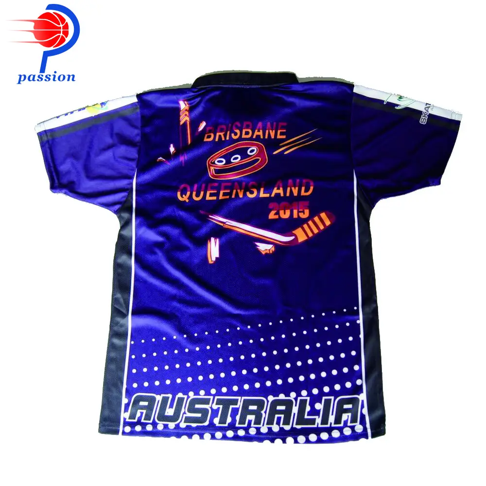 Темно синие рубашки поло для хоккейных фанатов с дизайном в белый горошек|shirt