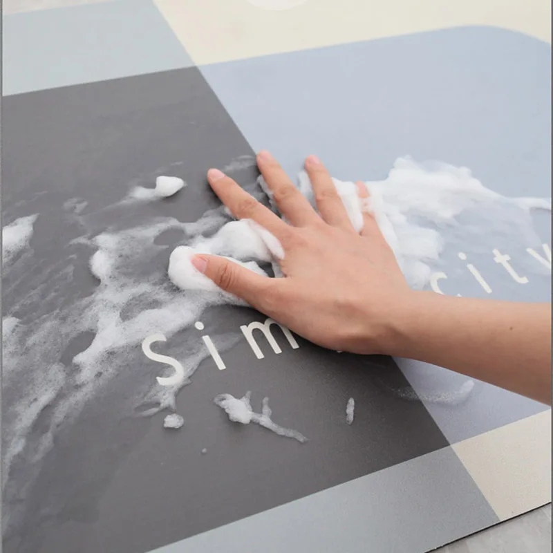 luxury super absorbent floor mat quick drying bathroom rug oil proof anti slip floor carpet washable entrance door mat shower free global shipping