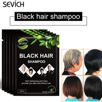 black hair dye shampoo fast dye grey white to black noni plant essence natural lasting long hair color shampoo for men women