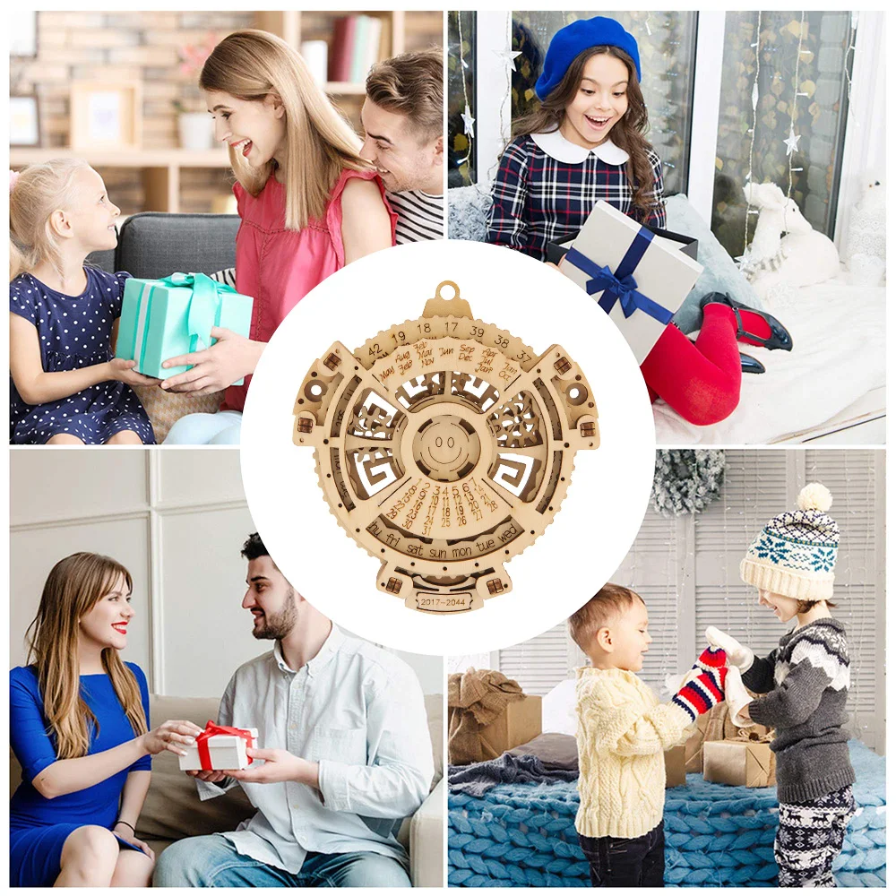 

3D Wooden Puzzle Calendar DIY Wood Crafts Jigsaw Puzzles For Adult Kids Children Model Games Kits Assembly Toy Gift Decoration
