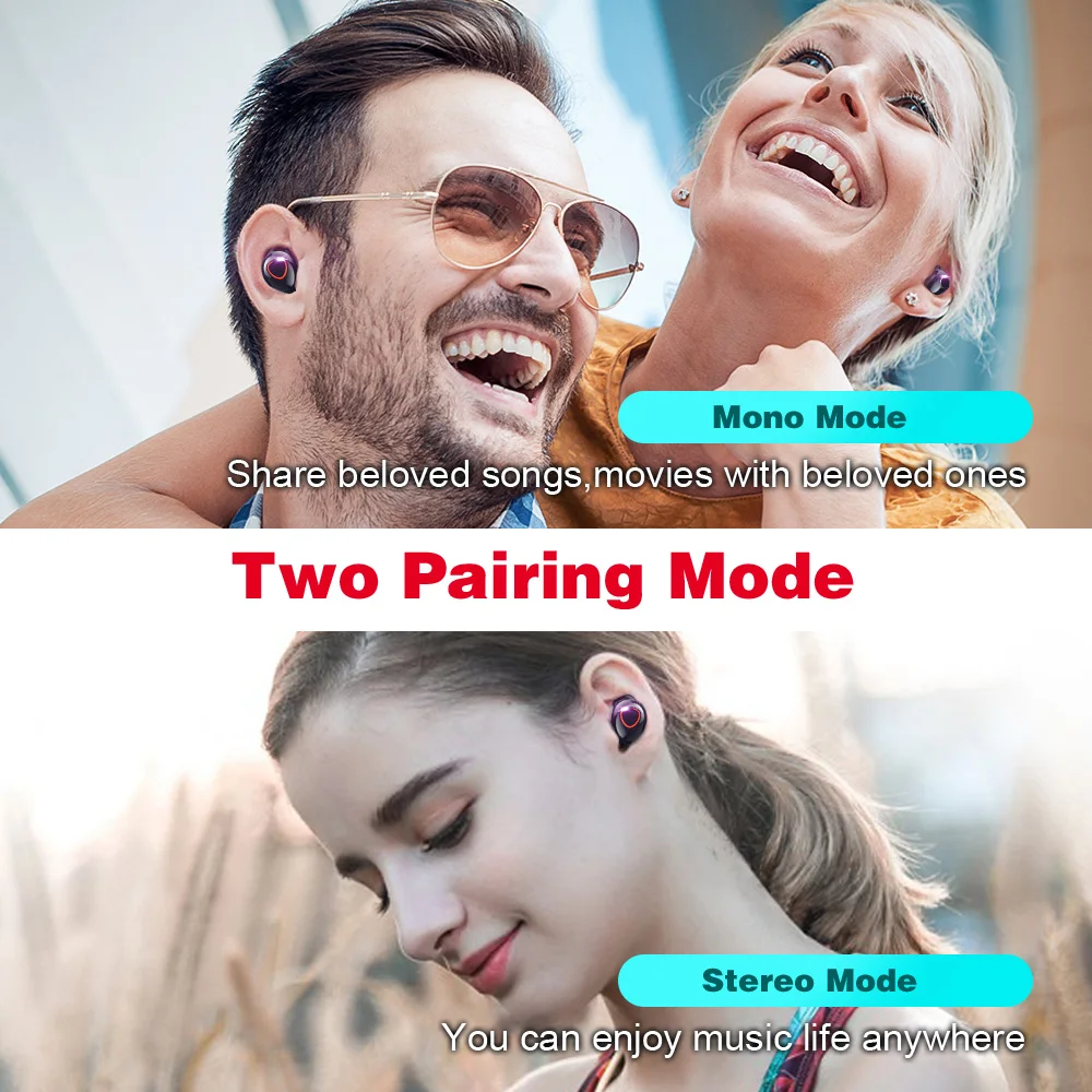 TWS 5 0 Bluetooth наушники CVC 8 шумоподавление беспроводные водонепроницаемая гарнитура