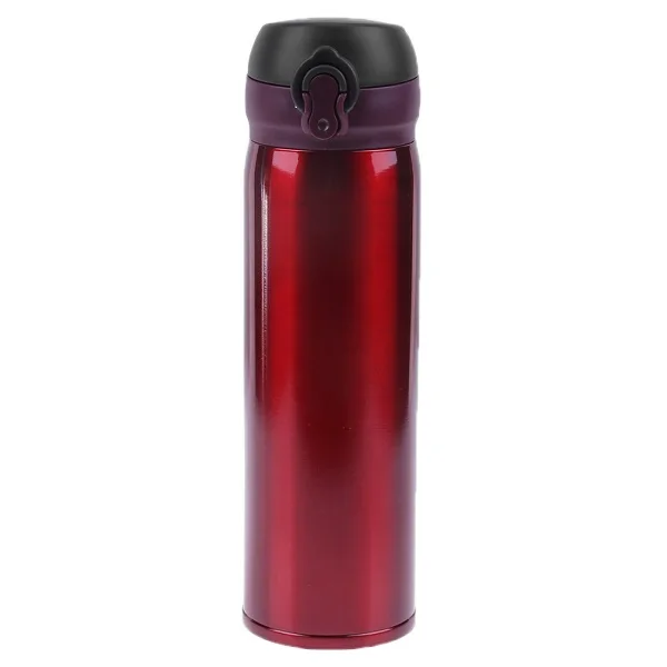 450ml-red 450 мл кружка для путешествий термос для воды из нержавеющей стали с двойными стенками Термокружка Вакуумная чашка для школы домашняя бутылка для чая кофе бутылка для напитков - Цвет: 450ml-red