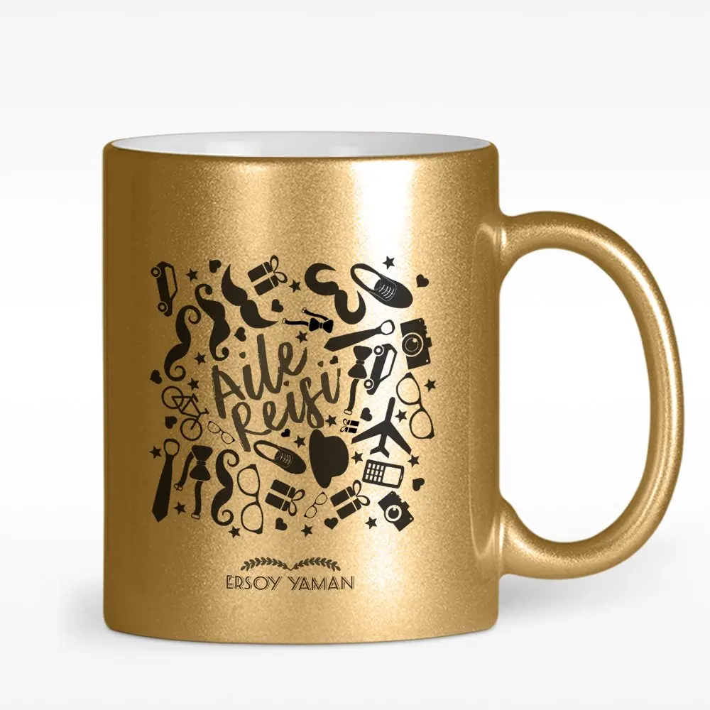 

Personalized Householder Design Gold Gilded Mug Cup-1