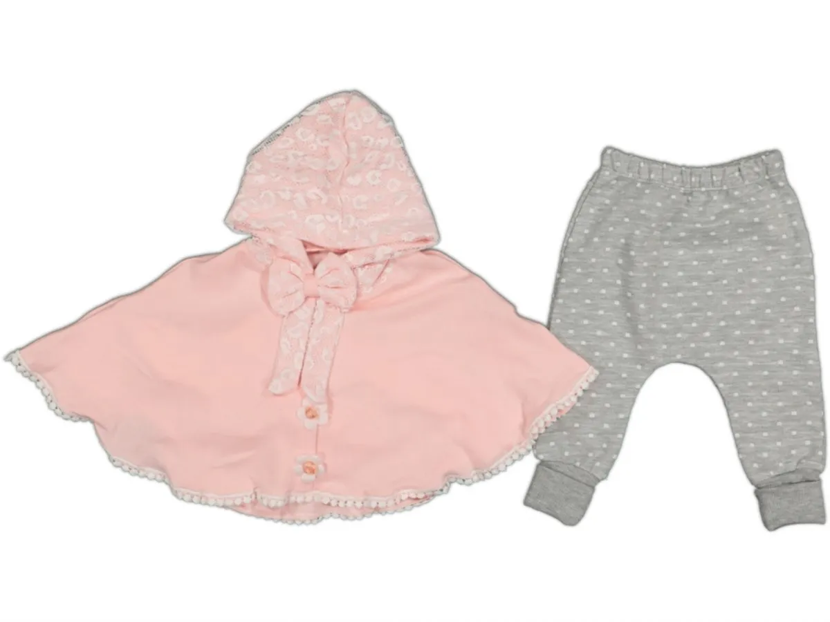 

Jaju Baby, Pink-Grey Cloak 3-Pack Set