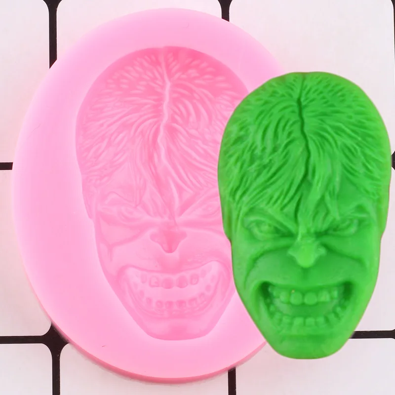 

3D Hulk Figure Silicone Mold DIY Party Cake Decorating Tools Cupcake Topper Fondant Molds Candy Resin Clay Chocolate Molds